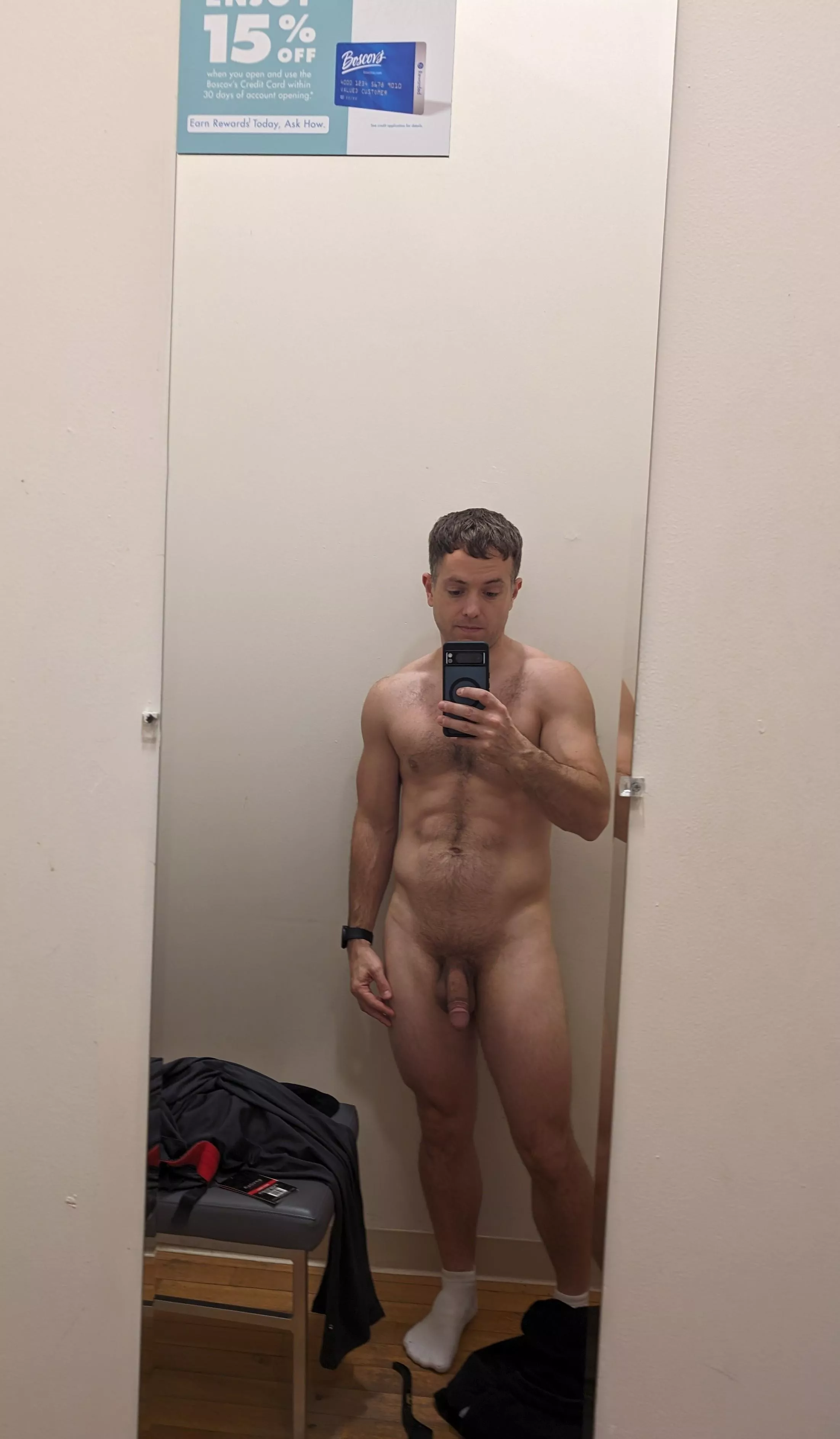 Softie in the dressing room posted by SkiStud11