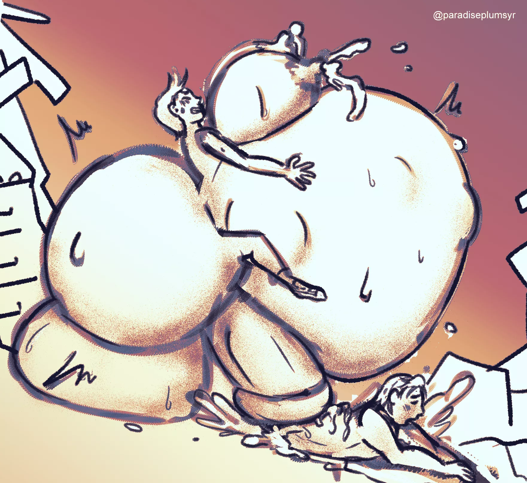 Sudden, Rapid, Gigantic (Hyper MPreg, Clone birth Story) by paradiseplum posted by paradiseplumsyrup