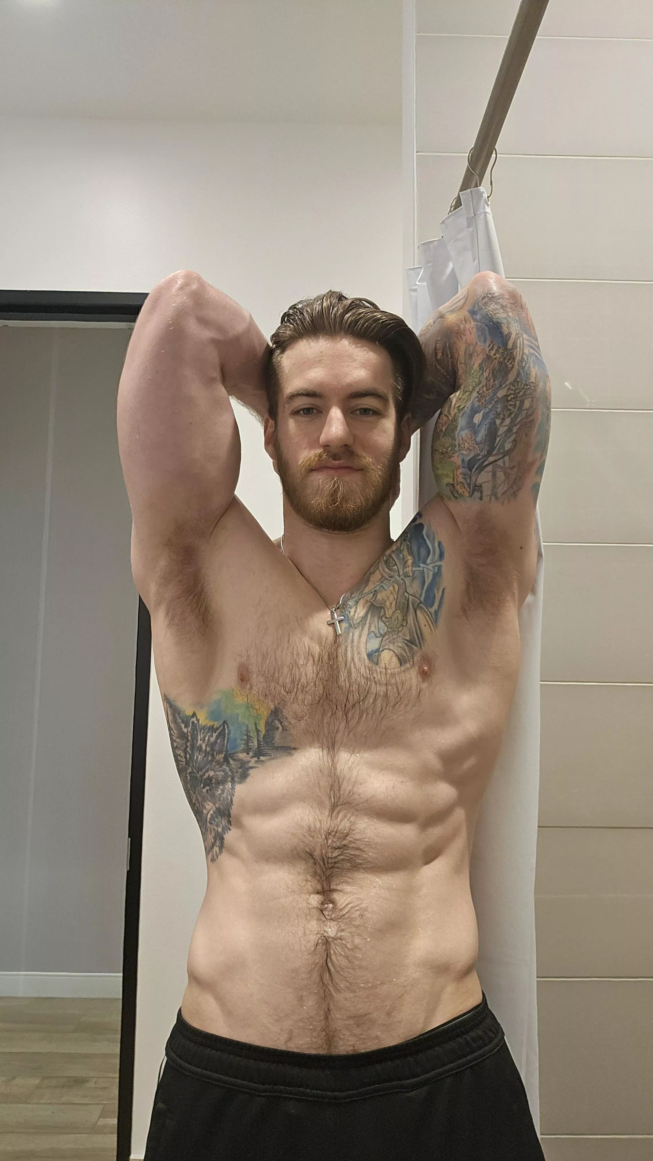 Sweaty workout today. Towel me off? posted by The_LucasKing