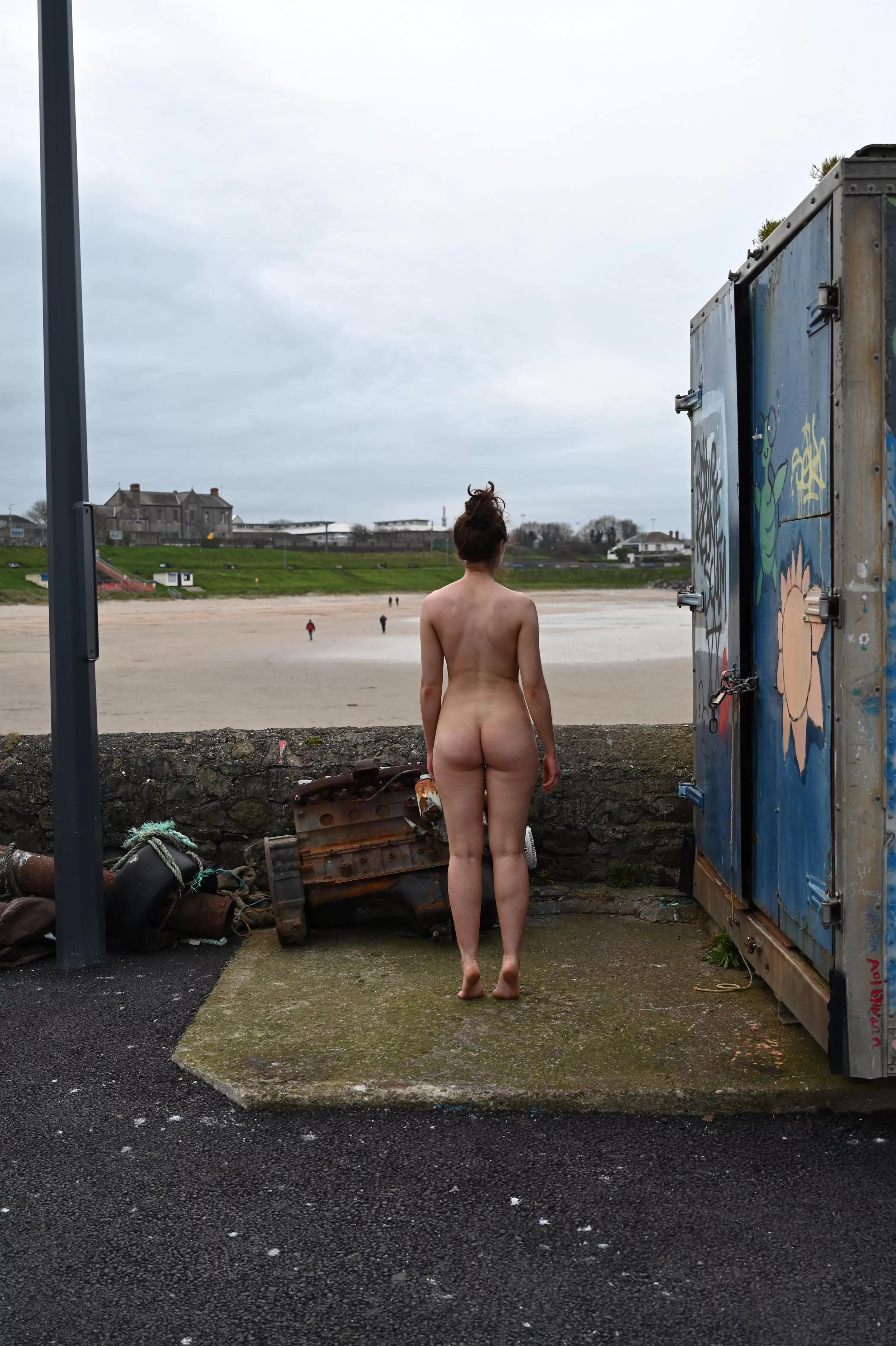 The people on the beach definitely got an eyeful! posted by trixi6el