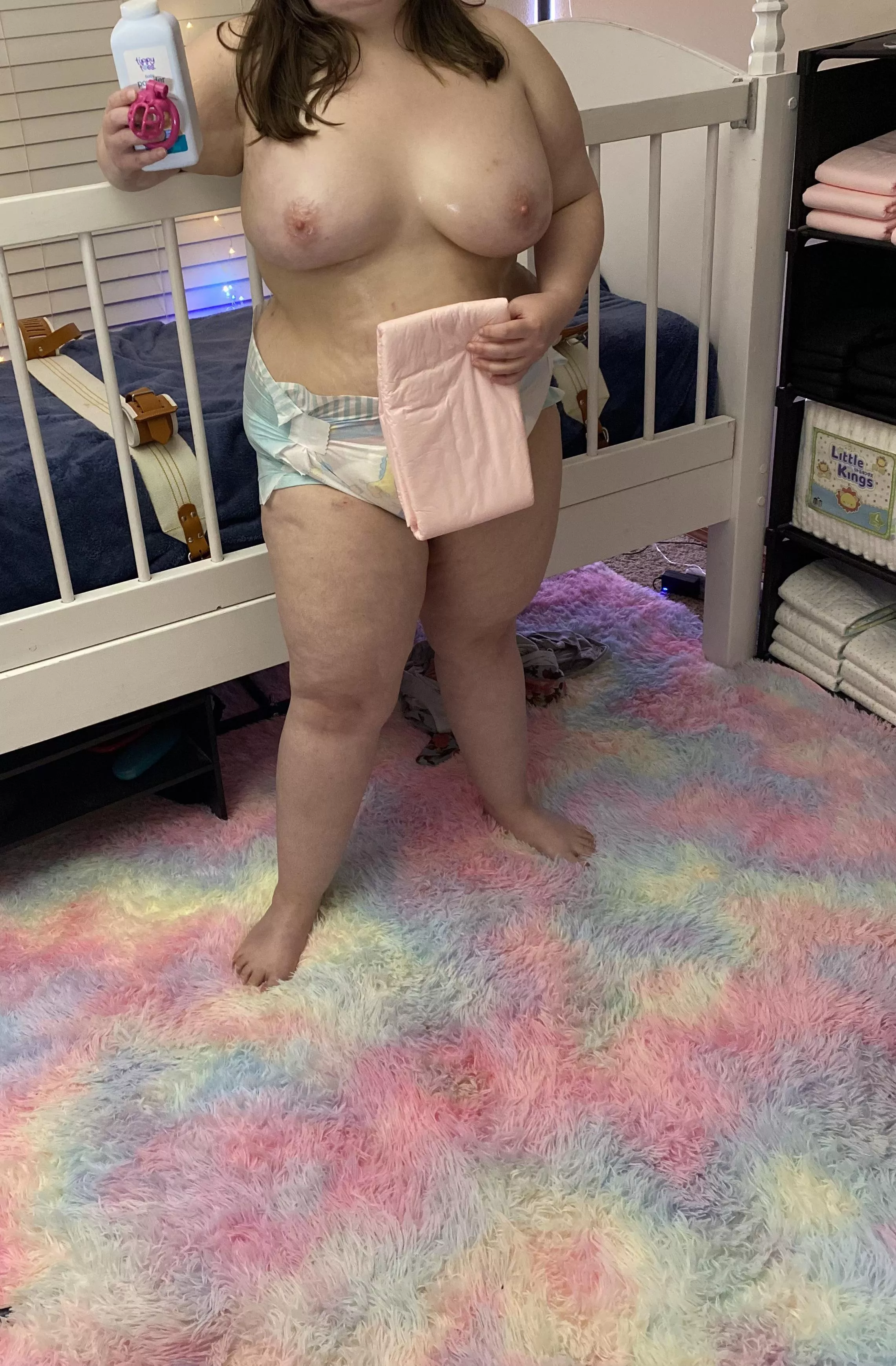 Welcome home sweetheart. Got a fresh diaper and your cage ready.  posted by Paddedmommy
