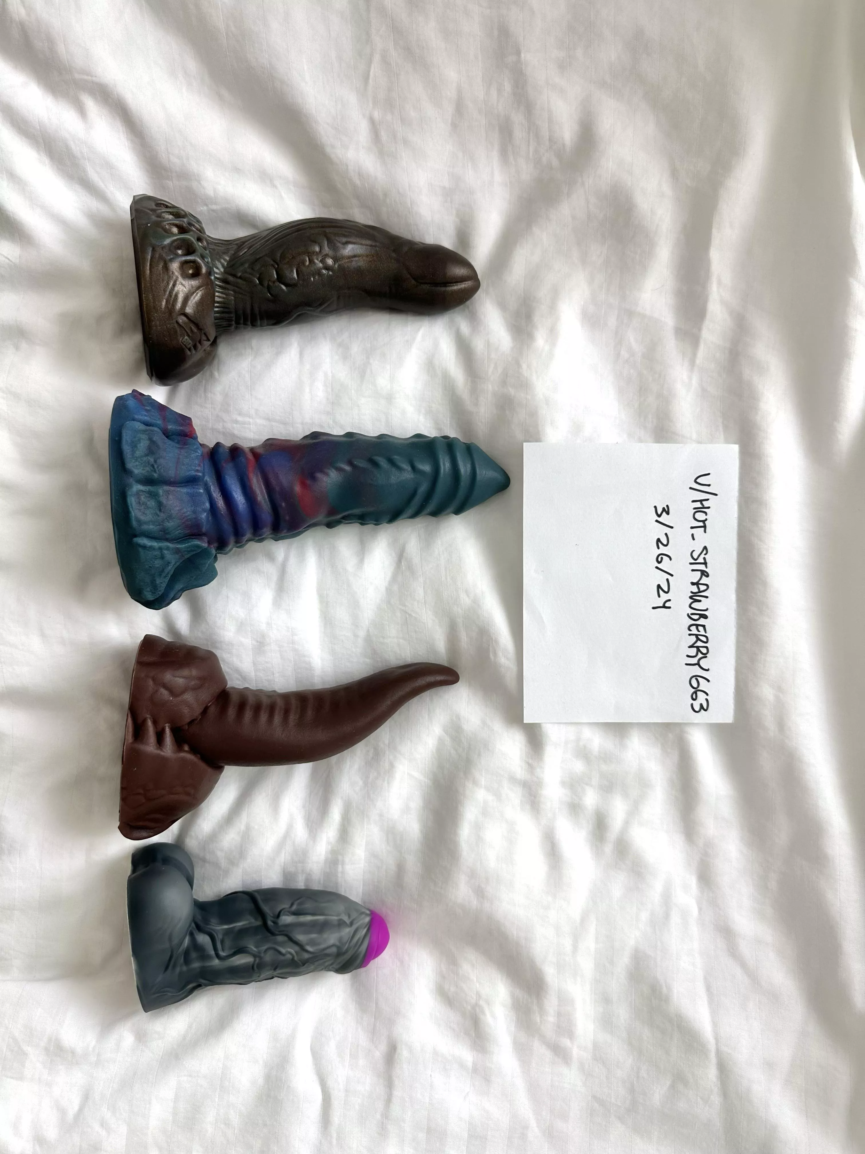 (WTS) (USA) $150 free ship for all 4 toys! OBO 🙏 mostly bad dragon toys!  posted by Hot_Strawberry663