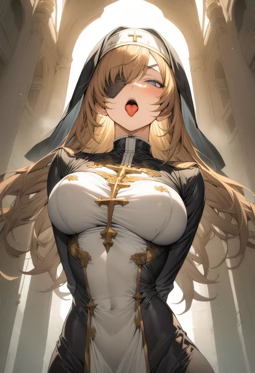 Eyepatch Priestess  by CheetahSperm18