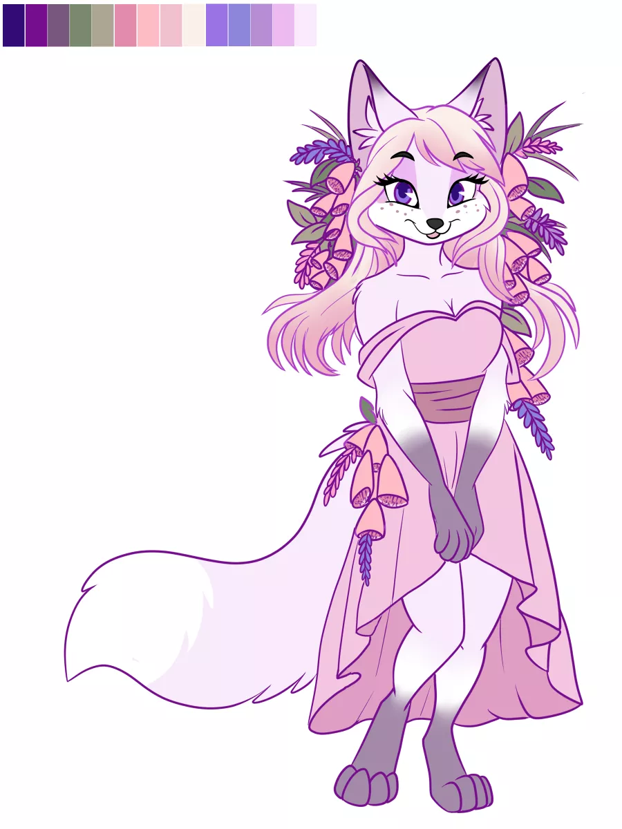 Foxglove Fox!! Adoptable (Art & Design by Me!) posted by Glittering-Amount-68