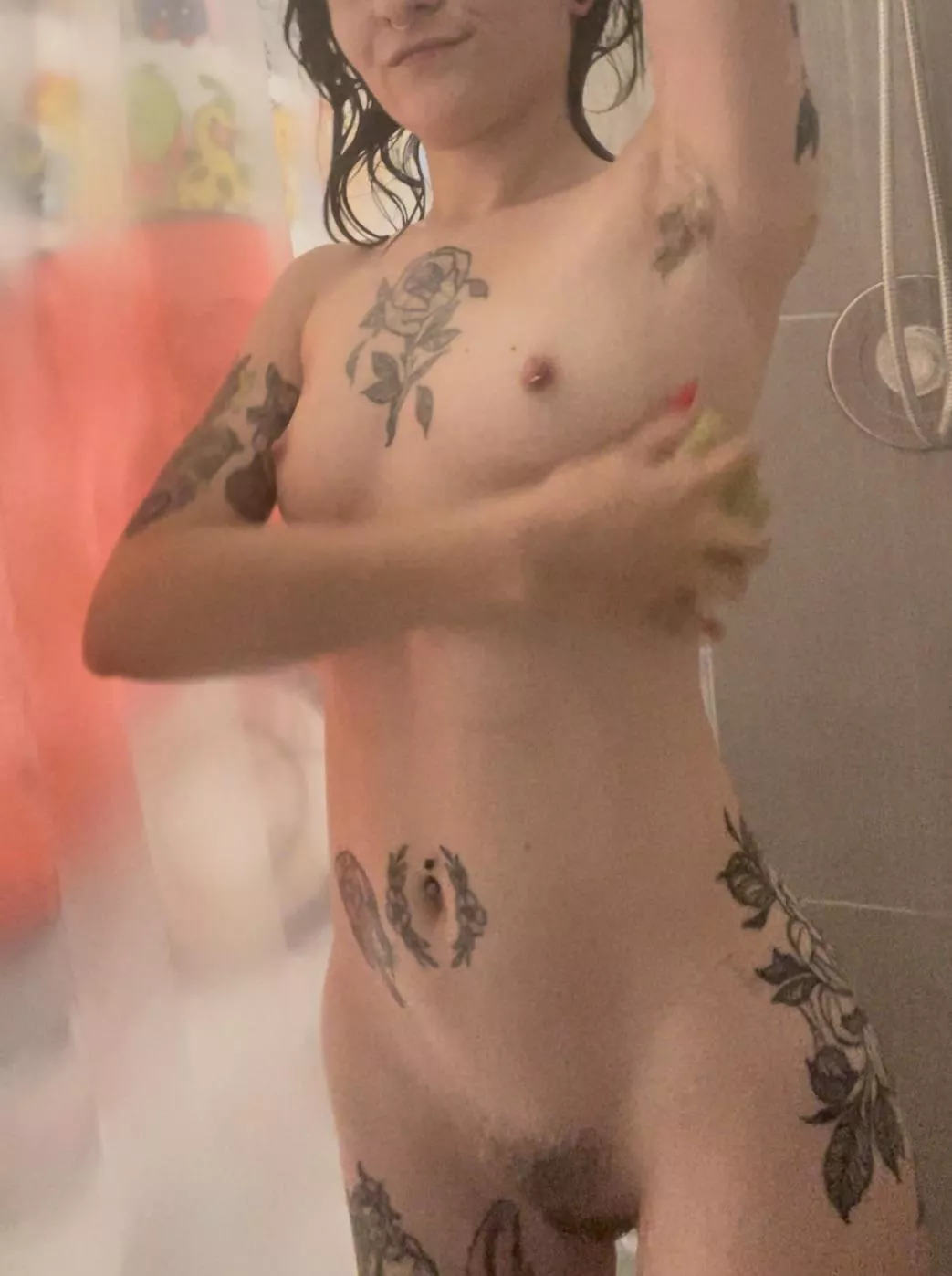 Hairy all over posted by Petitepokegal