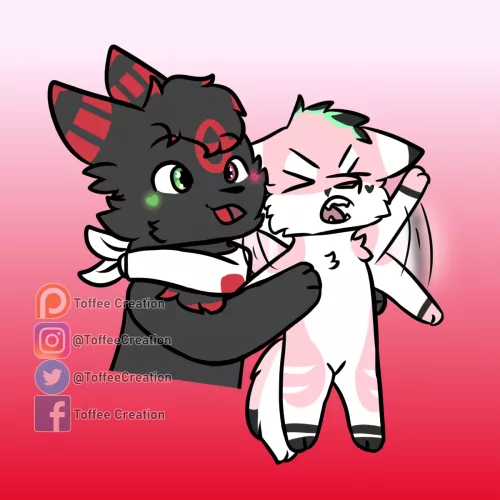 Holding a Gremlin (YCH work) by ToffeeCreation