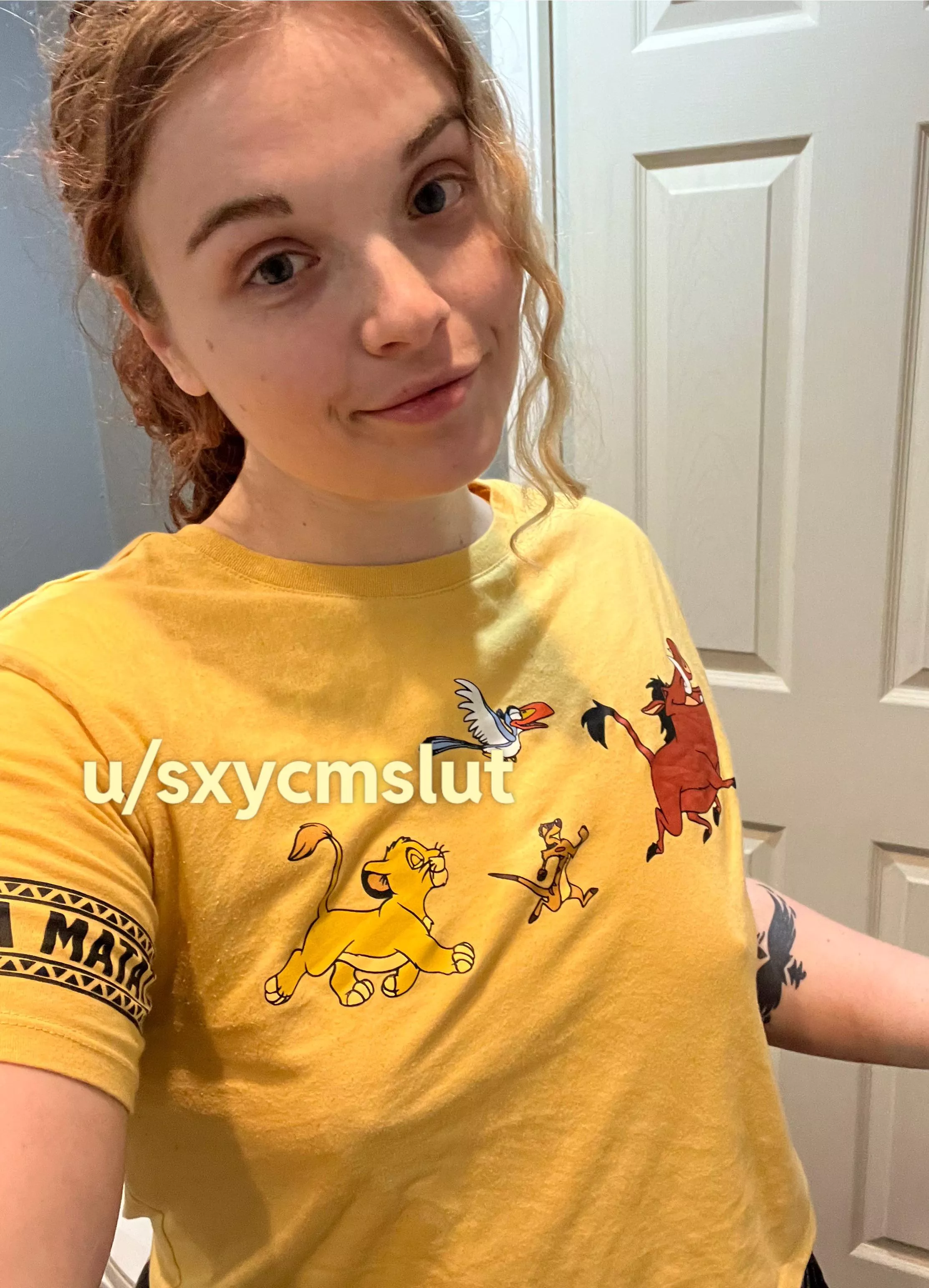 I never wear a bra around 🩷 posted by sxycmslut