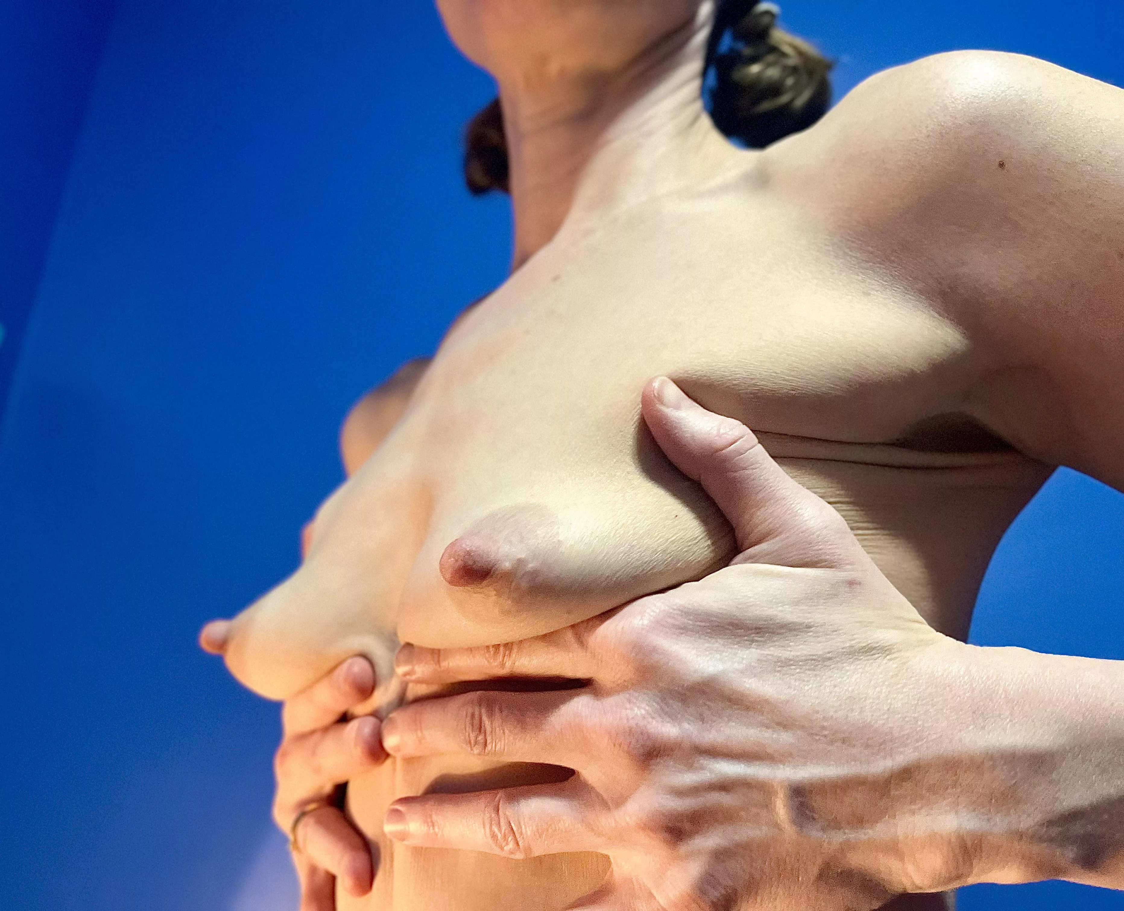 Love to have cum dripping off my nipples posted by Gold-y-locks