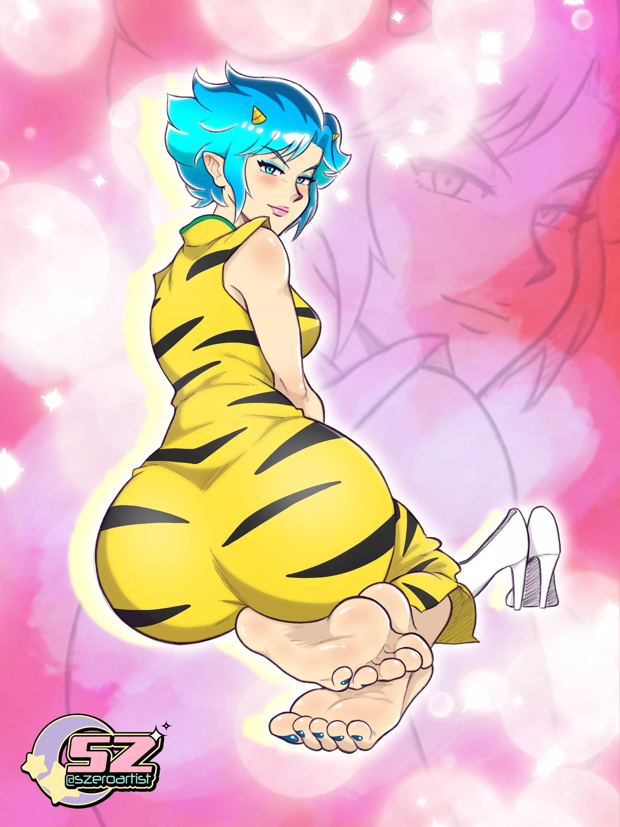 Mrs. Invader (Urusei Yatsura) [Artist: szeroartist] posted by ComaOfSouls