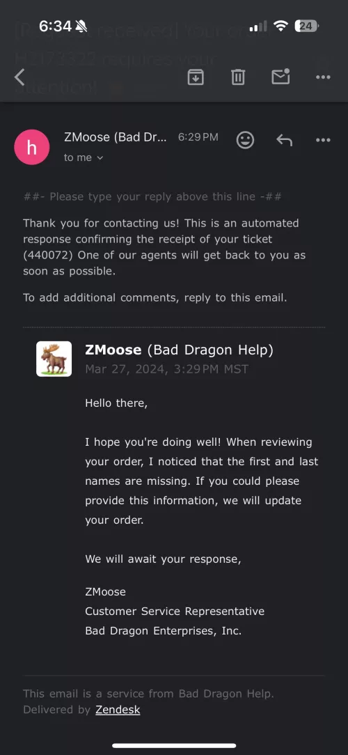 Name on orders by BookDragonHoarder