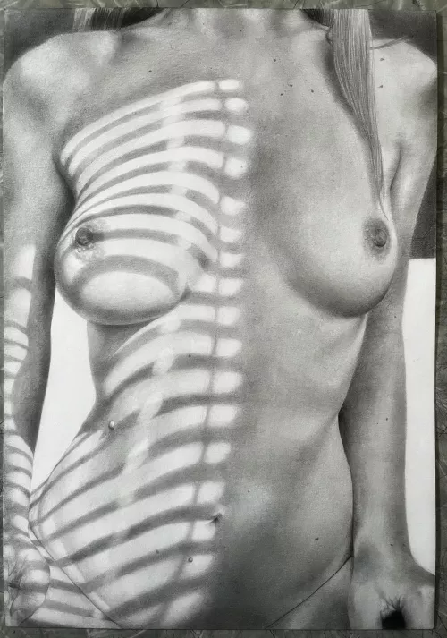 Sun Stripes, Graphite drawing by me by TheSensualPencil