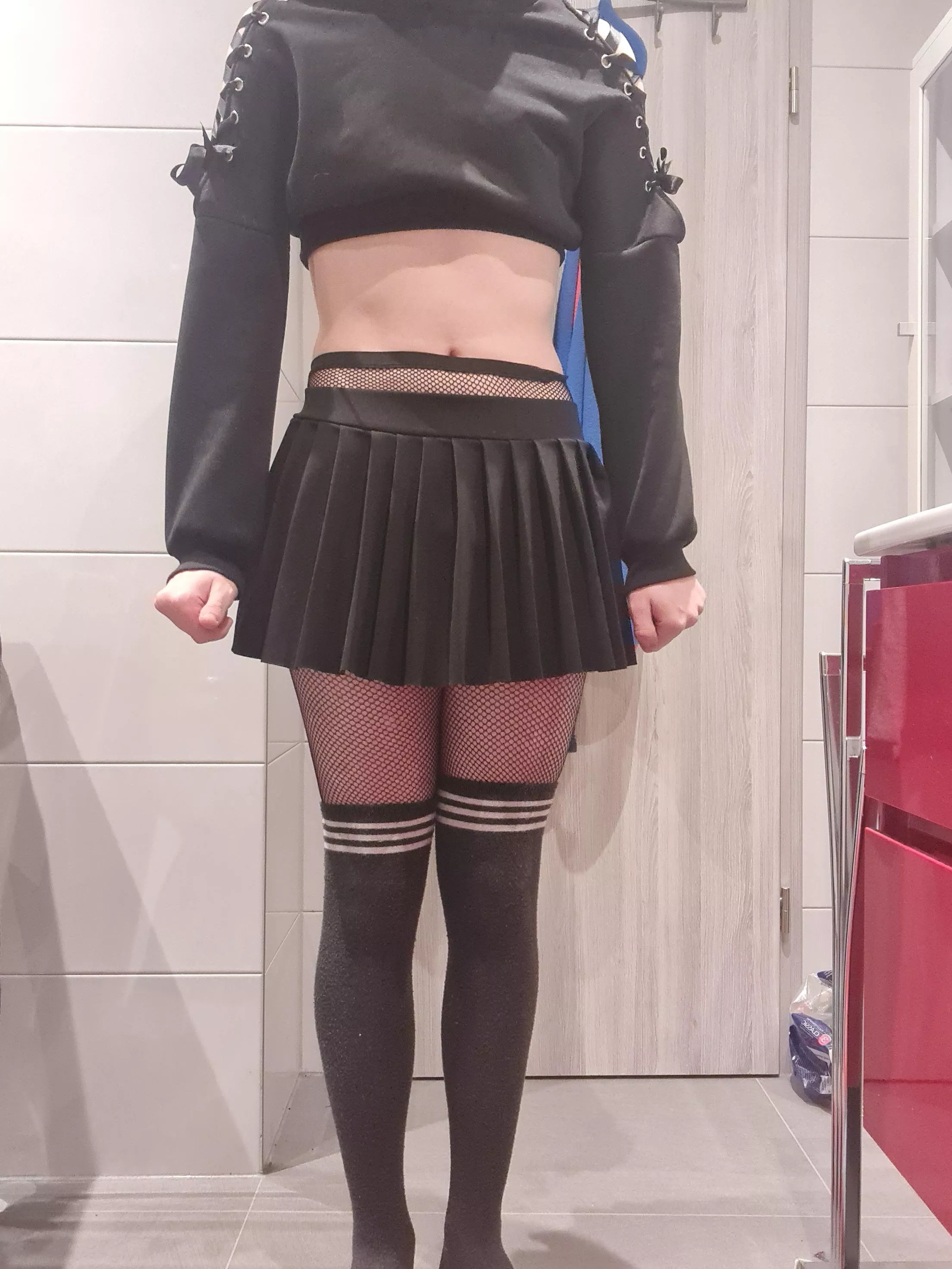 These fishnets or the ones with bigger holes posted by Dummy-femboy