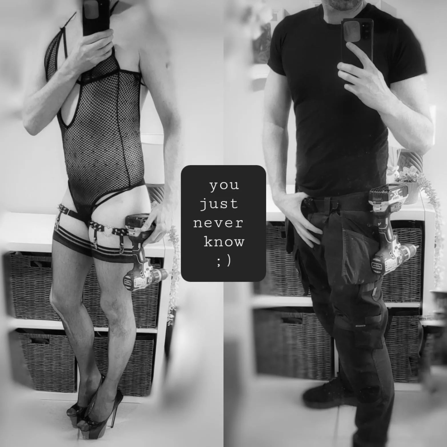 You just never know what one has on underneath 😈 posted by sandraminx