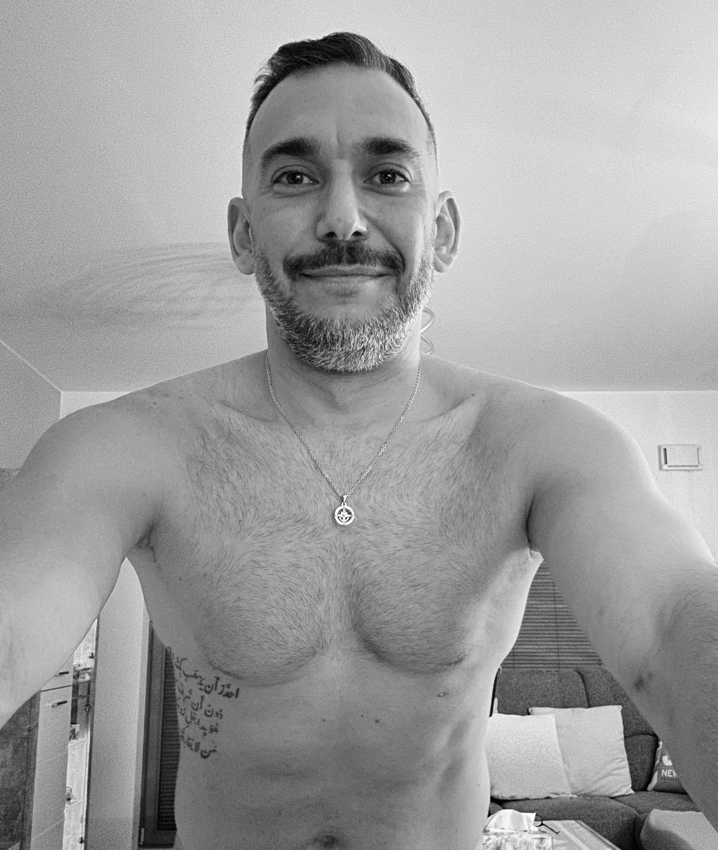 After haircut and back workout. posted by Wkjo84