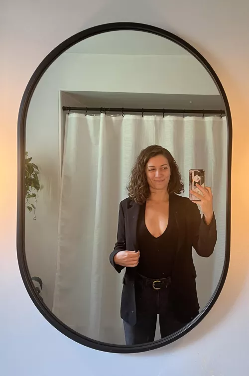 Bodysuit + blazer [f] by maplesyrup_girl
