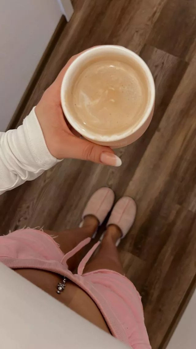 Crop top PJ's and my morning cup posted by Quirky-Court7403