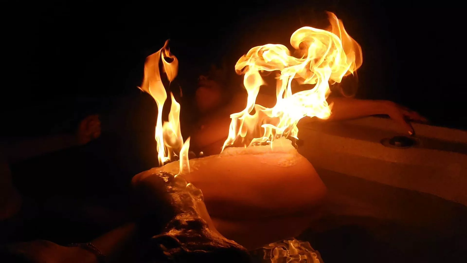 Fire play - Hot tub edition posted by Time_is_Illusory