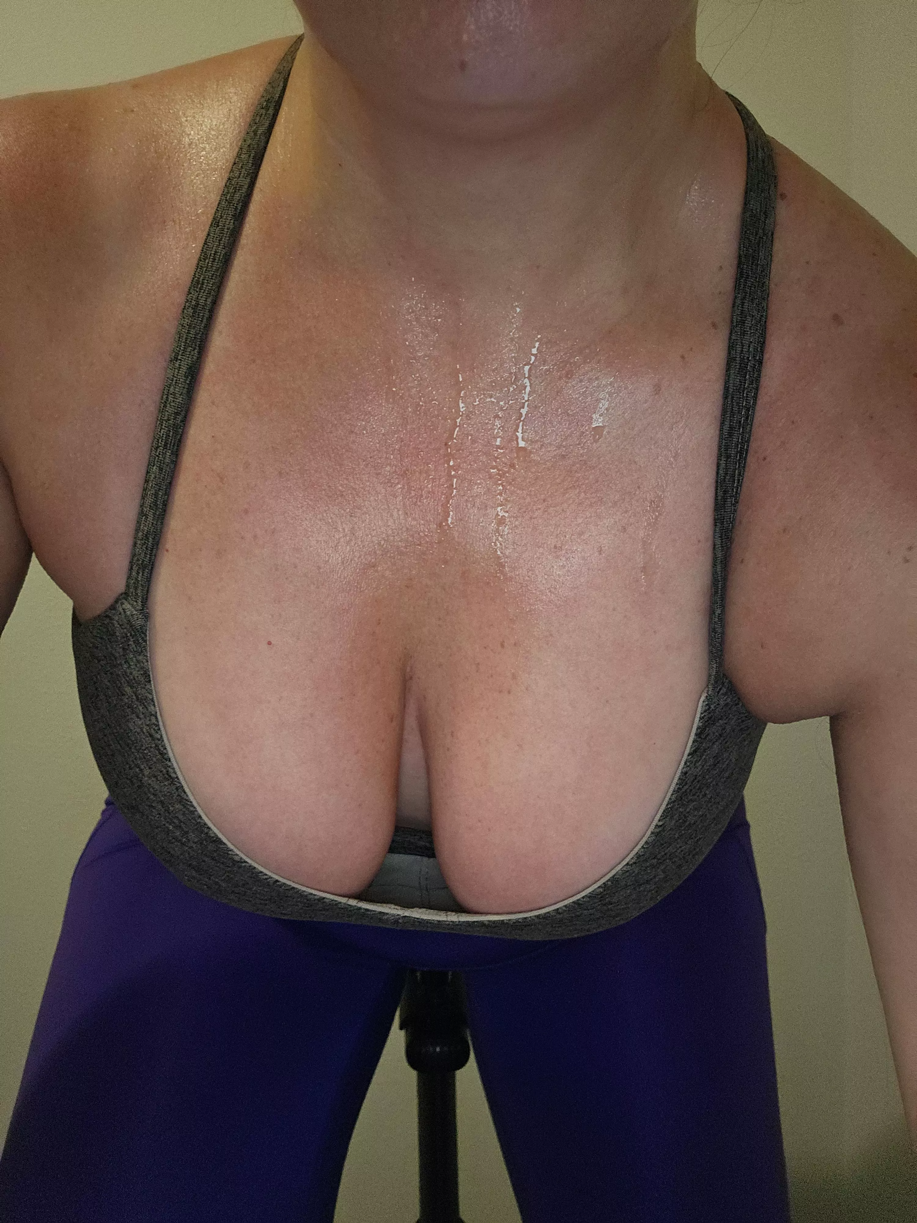 Just finished a spin class. (F) 🥵 posted by The_Wife_Show