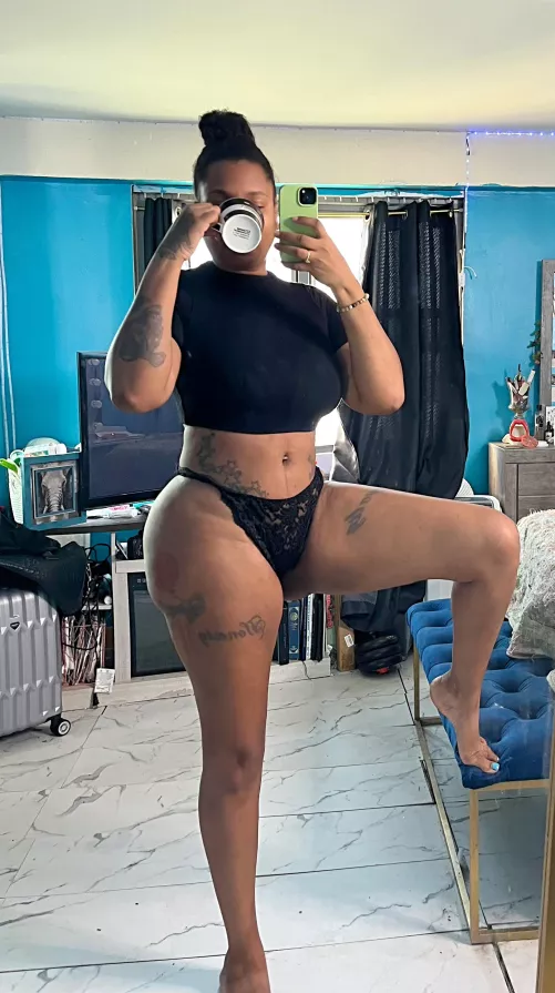 Just me and my coffee by QueenAmazonNYC