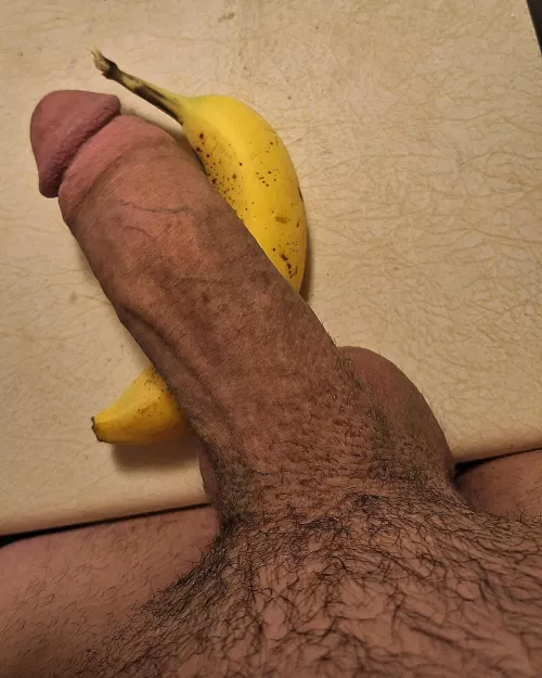 Just woke up. Want breakfast? Soft banana and eggs, maybe milk by PinsYouDown