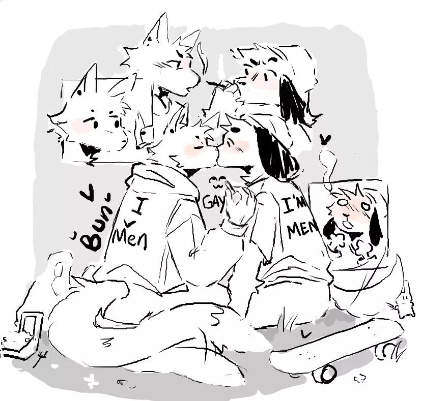 Kiss your homies posted by Bun0nthemoon