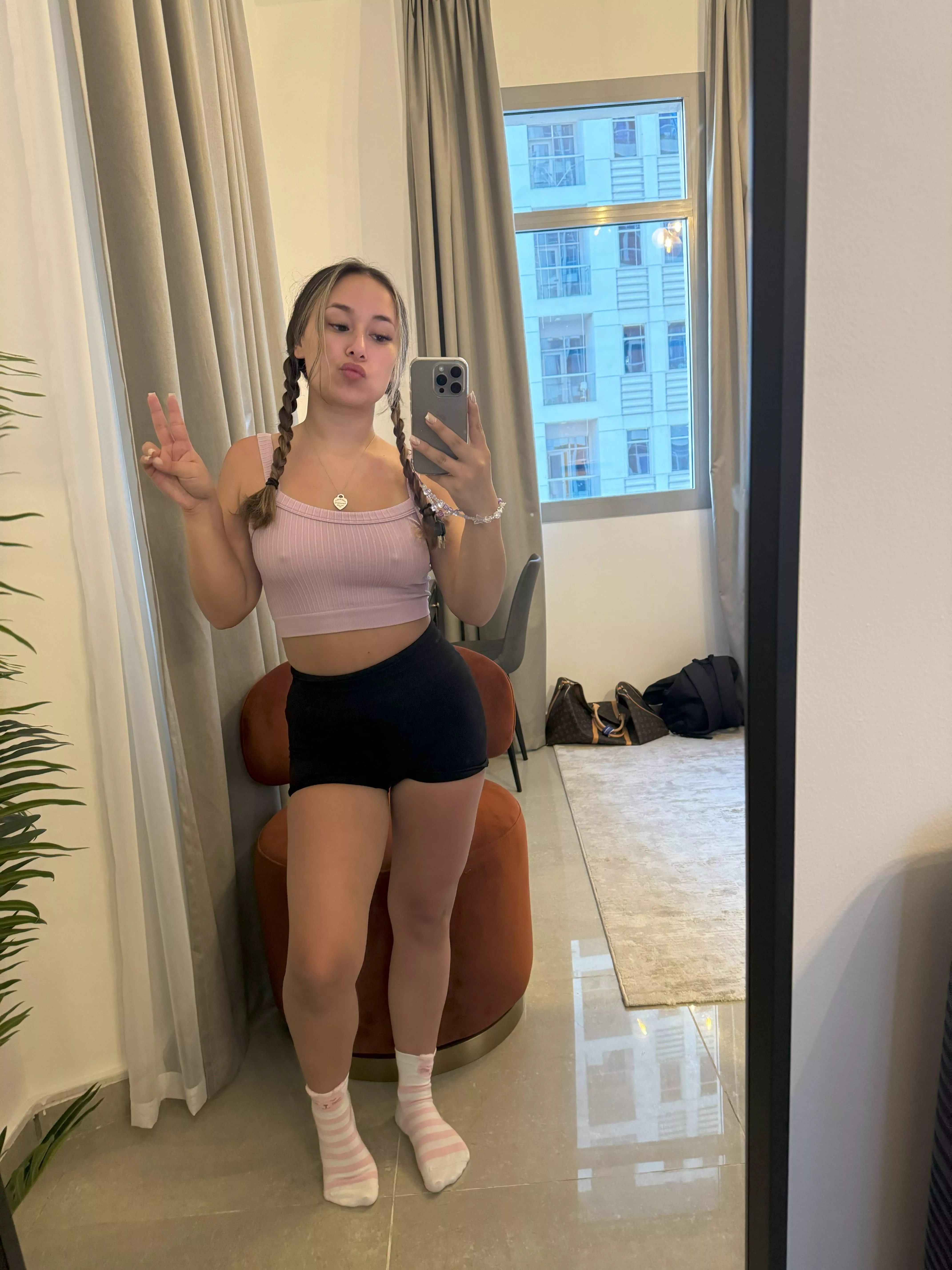 Love the way crop tops look on me posted by Mia6155