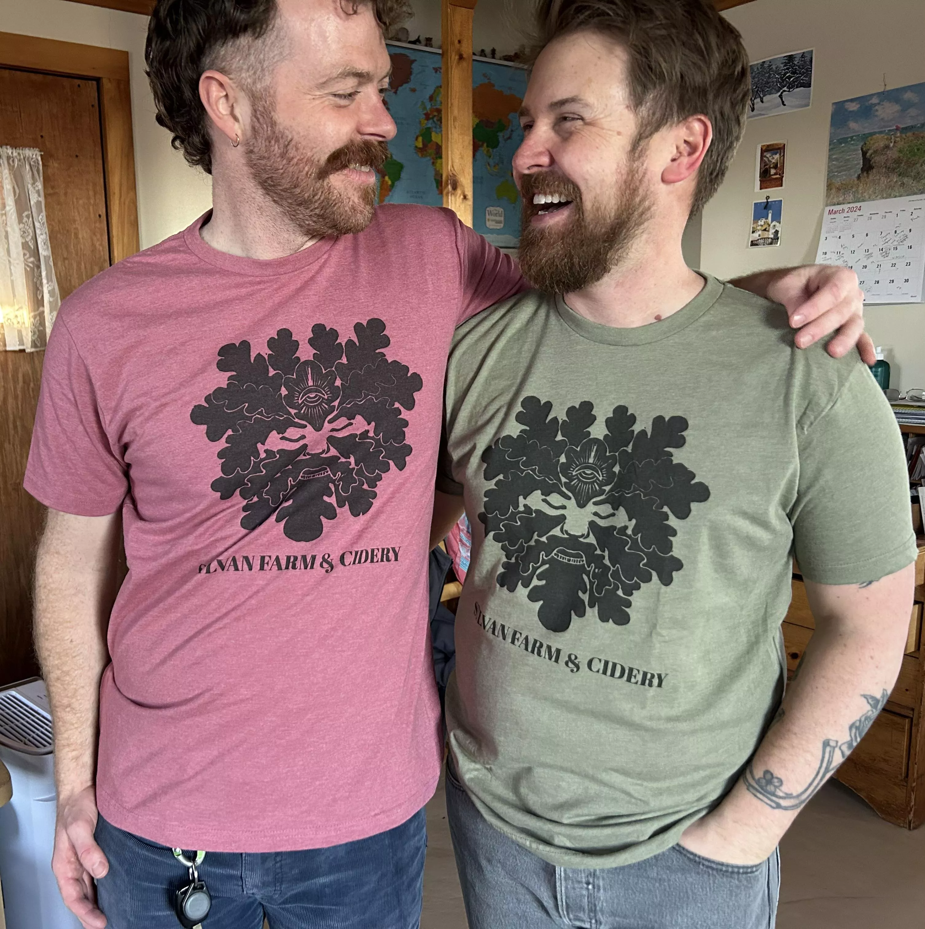 Rocking our new favorite shirts ☺️ posted by back2natureboys