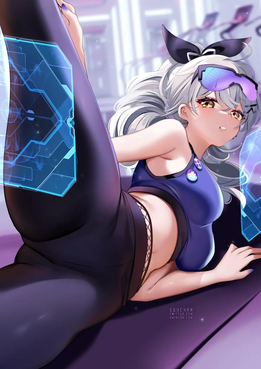 Silver Wolf's Workout Time! (SquChan) [Honkai: Star Rail] posted by llamanatee