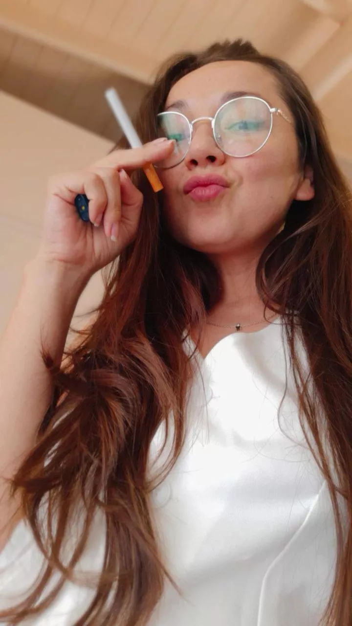 a kiss before smoking that long-awaited cigarette posted by CamileMua