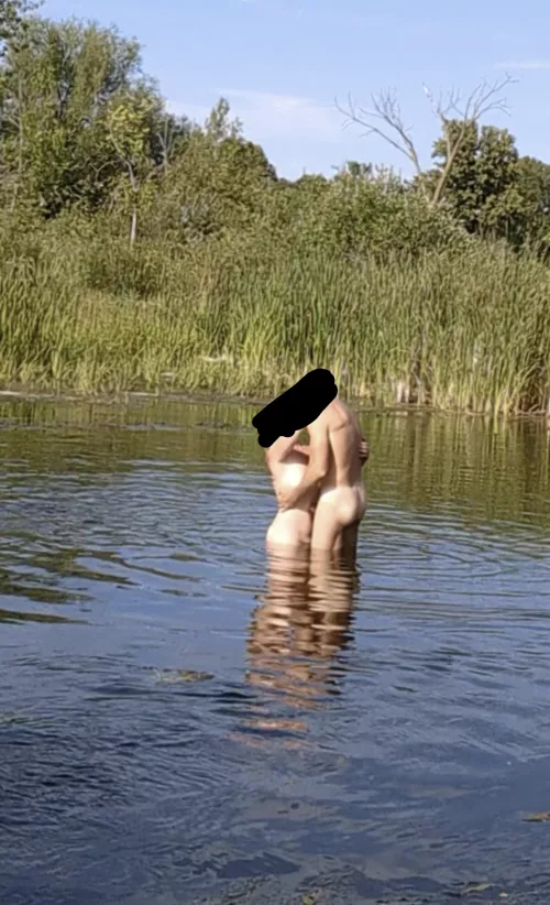 Being naked in nature is wonderful but it's even better when you have someone to enjoy it with ❤️ by Odd_Yogurt_8786