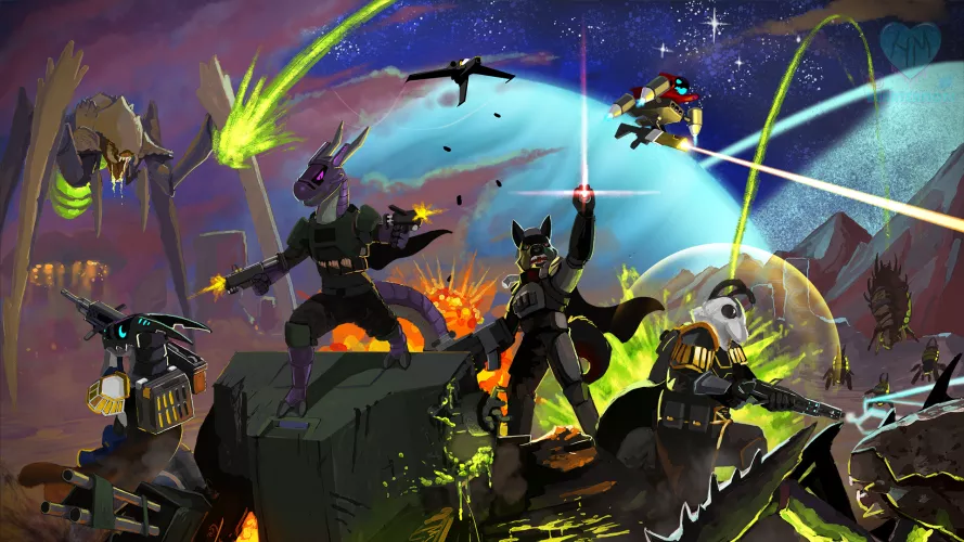 HELLDIVERS (Artwork By: Me) by HearterMobs