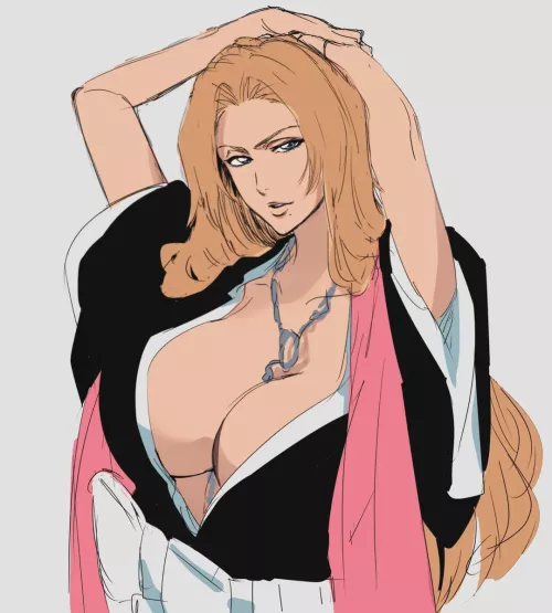 I posted this Rangiku art in the main subreddit, apparently it was too lewd, what do you guys think? (Art by the talented SEKIHAN) by dudelove361
