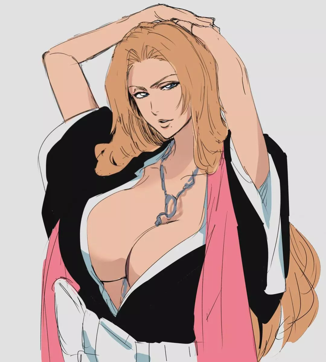 I posted this Rangiku art in the main subreddit, apparently it was too lewd, what do you guys think? (Art by the talented SEKIHAN) posted by dudelove361