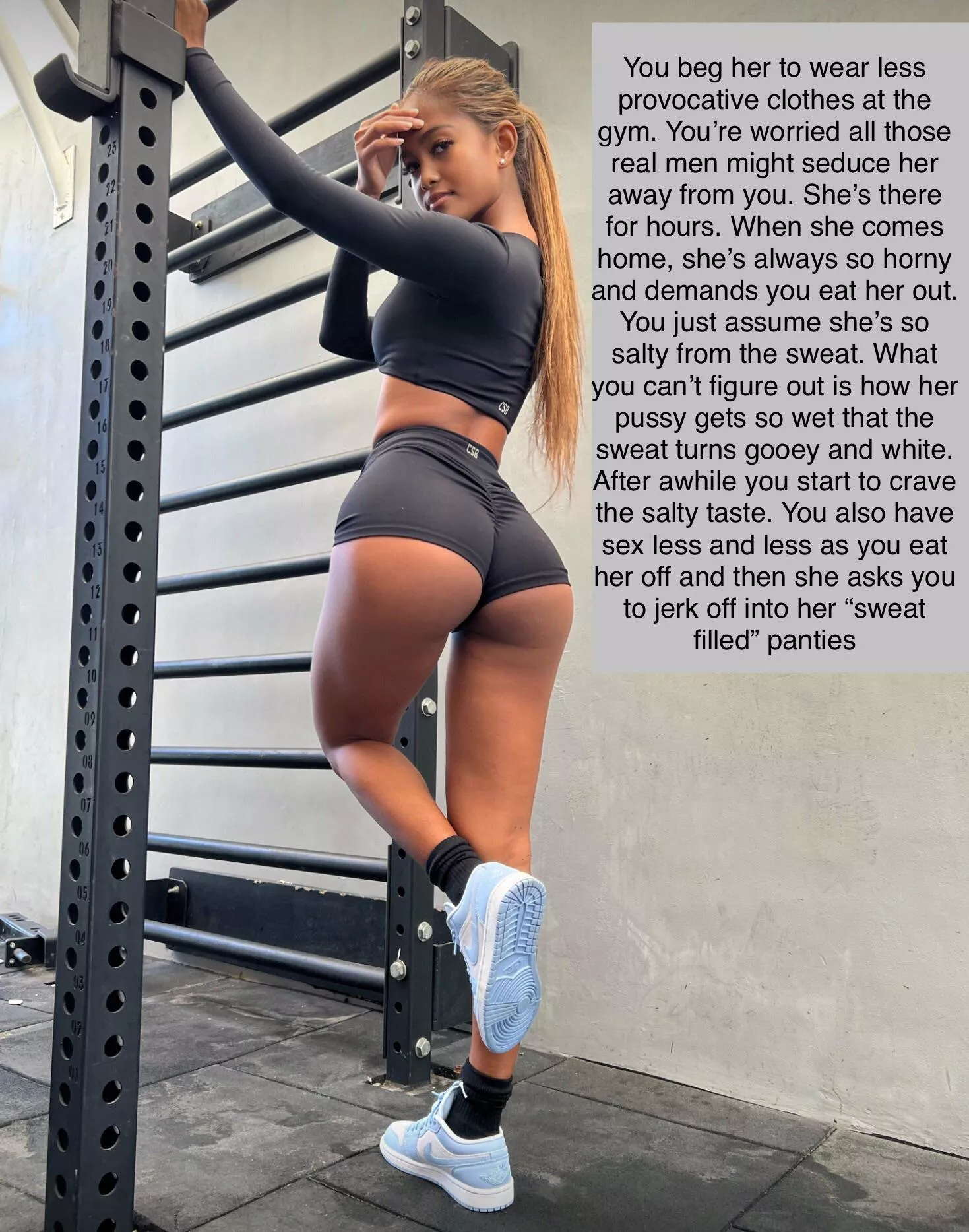 She swears the salty taste is just sweat. Do you believe her? posted by NCJESSE