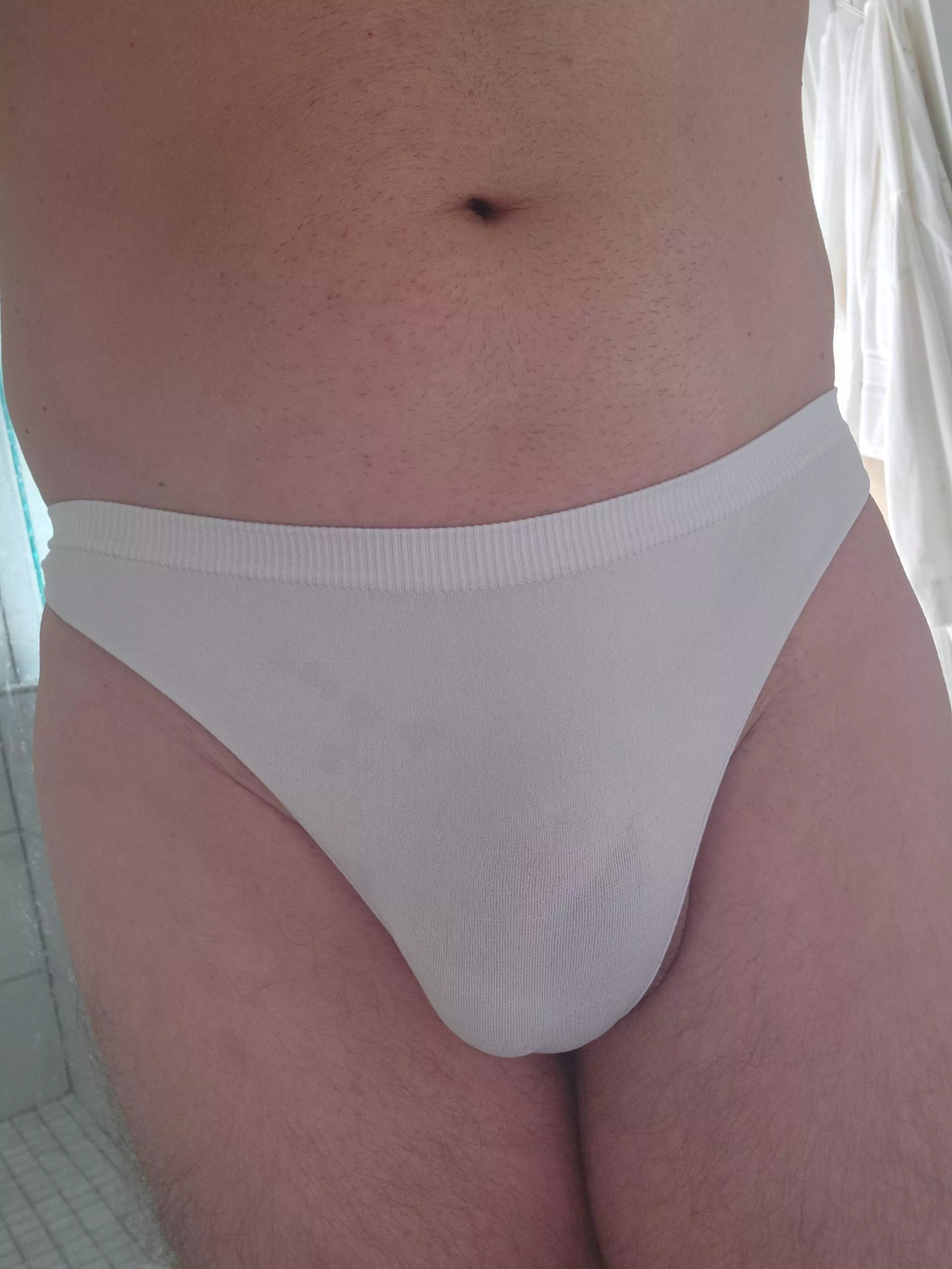 White cotton thong. So soft. posted by CD_Sissy_Atl