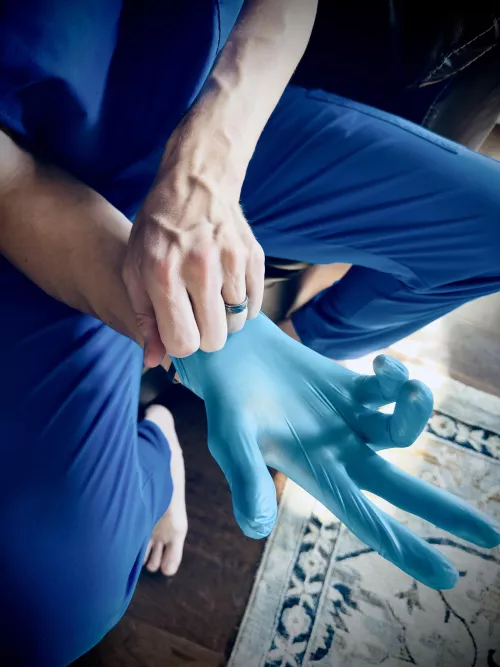 Who wants to be my next patient? I've got long, strong fingers. by beerzNbriefz