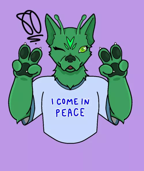 Alien Canine by Artby80