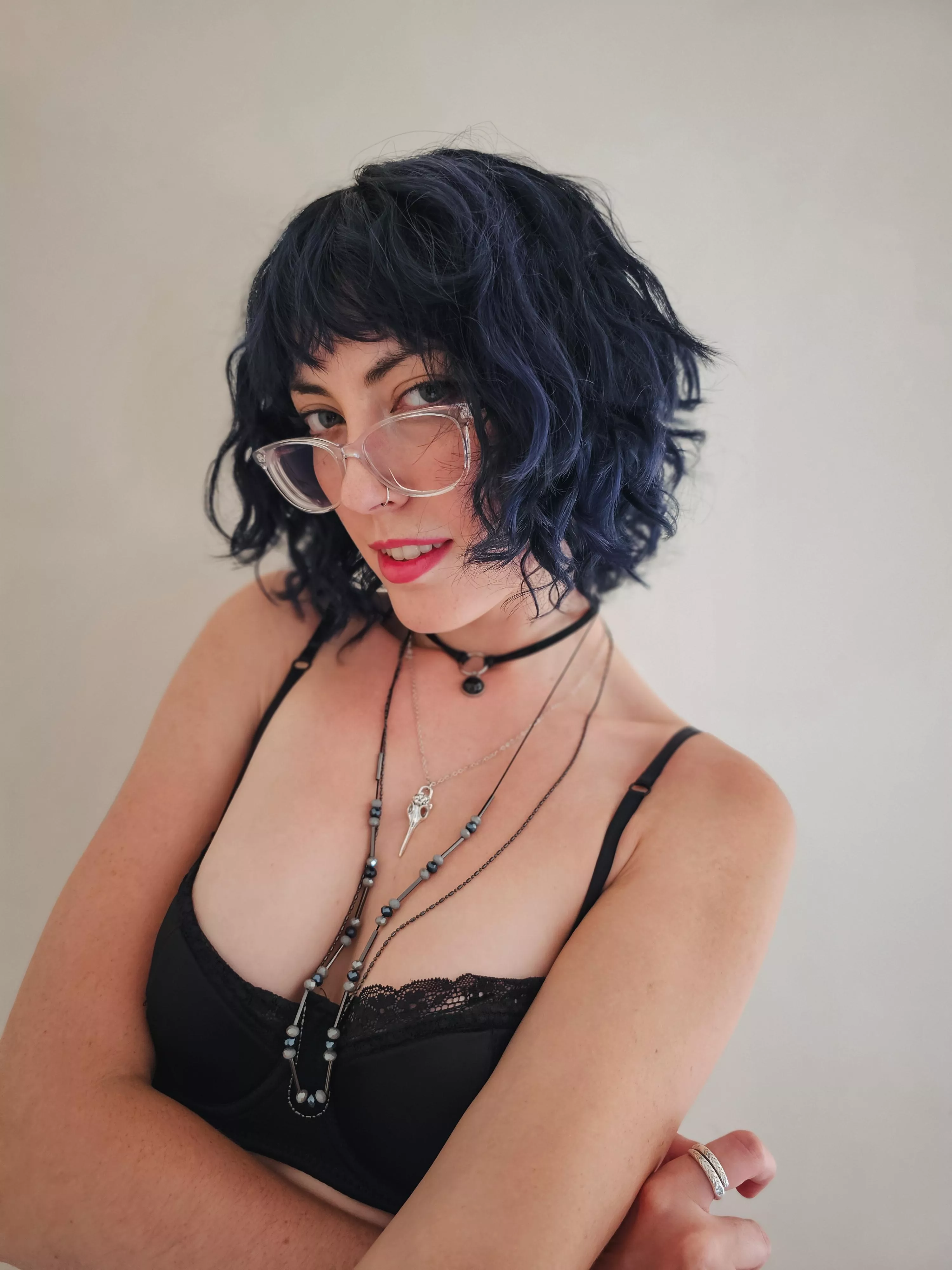 Dyed my har dark and I'm loving it 🥰  posted by ocea_wave_