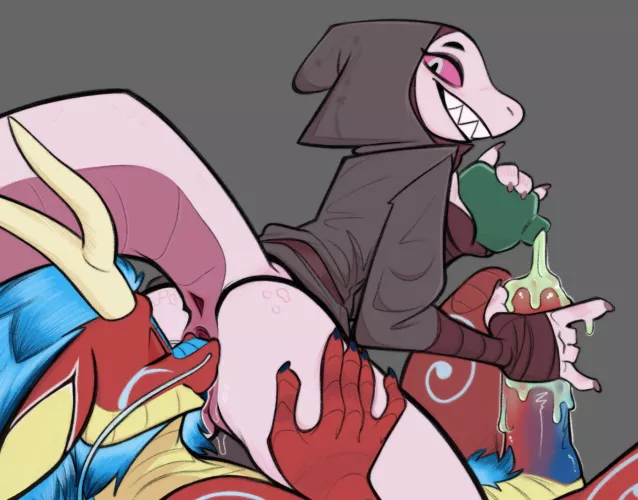 Getting each other ready~ [MF] (Pumpkincreampie) by 5headedragon