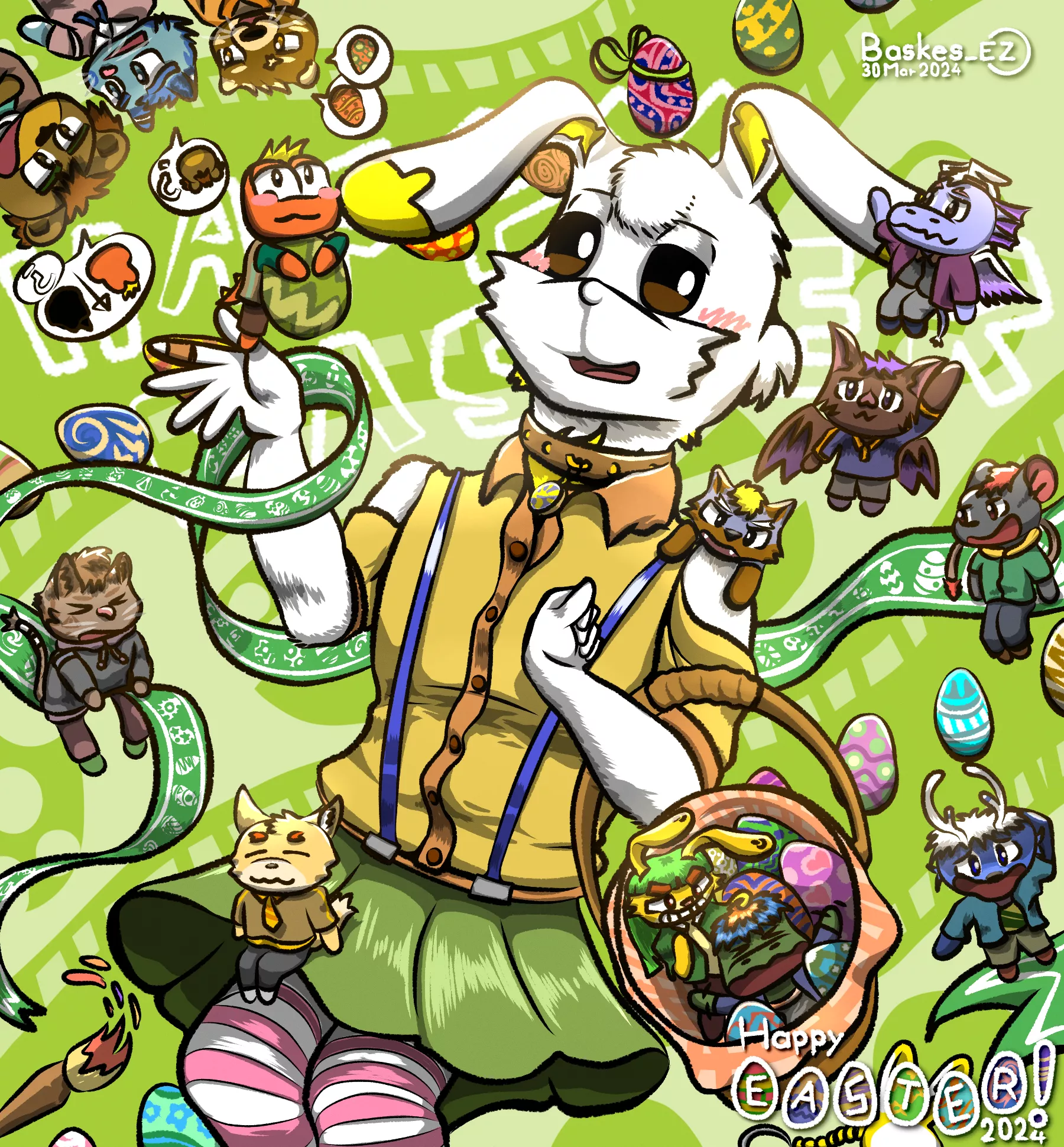 Happy Easter to you all. (art by me) posted by Bazkes_570a