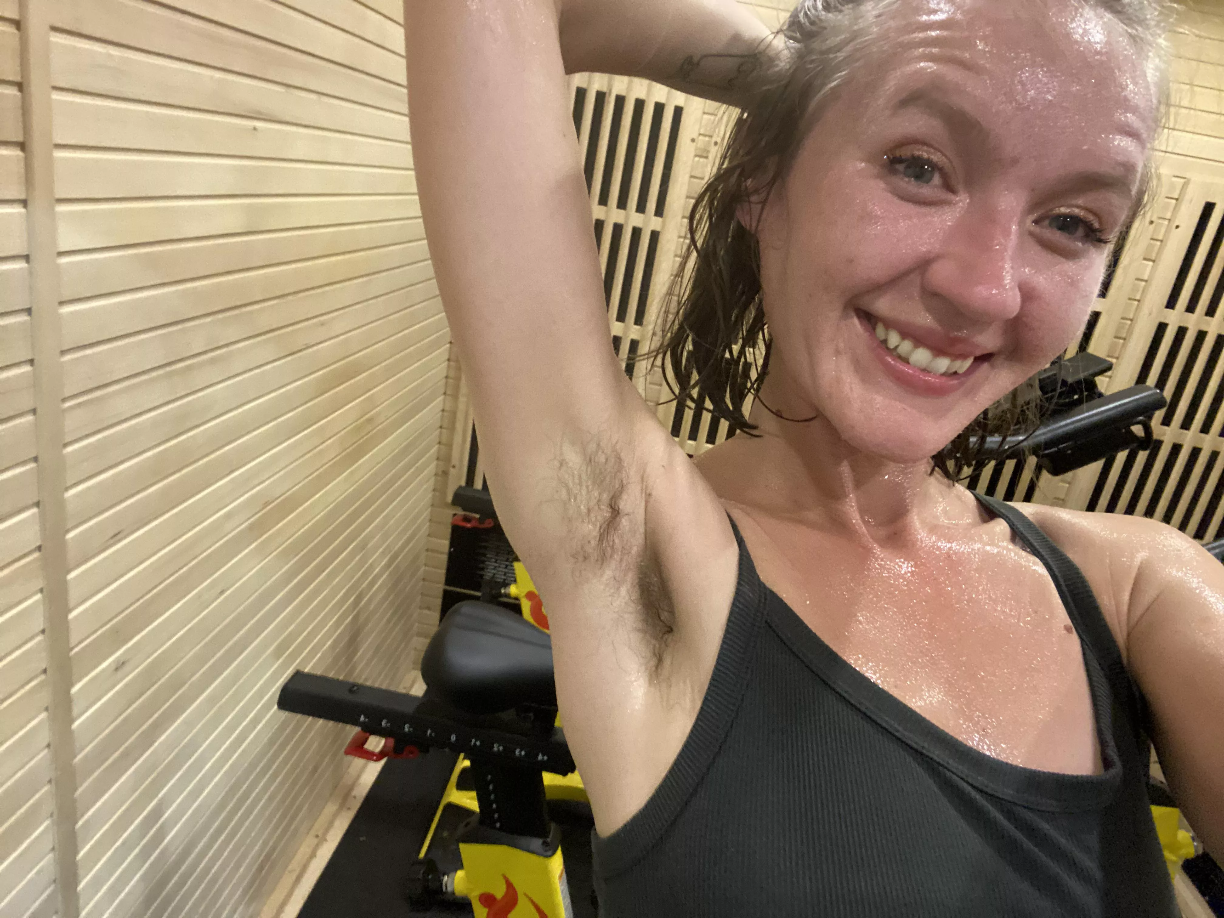 Happy, hairy and sweaty as fuck posted by SpitInMyMouth420_