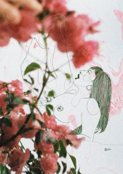 in bloom (art by me) by annijyn