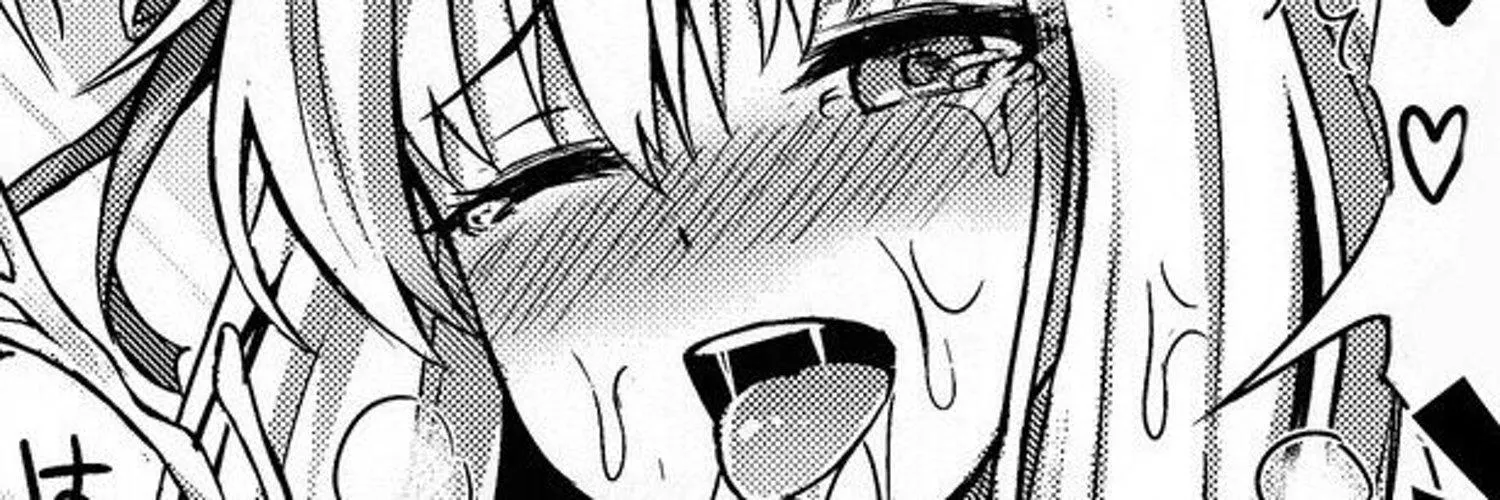 LF Mono Source: 1girl, ahegao, breath, close up, cum on face, face, foreign text, full face blush, hair between eyes, hair ribbon, heavy breathing, one eye closed, open mouth, projectile cum, saliva trail, speech bubble, spoken heart, tears, tongue out,  by HentaiSource_Archive