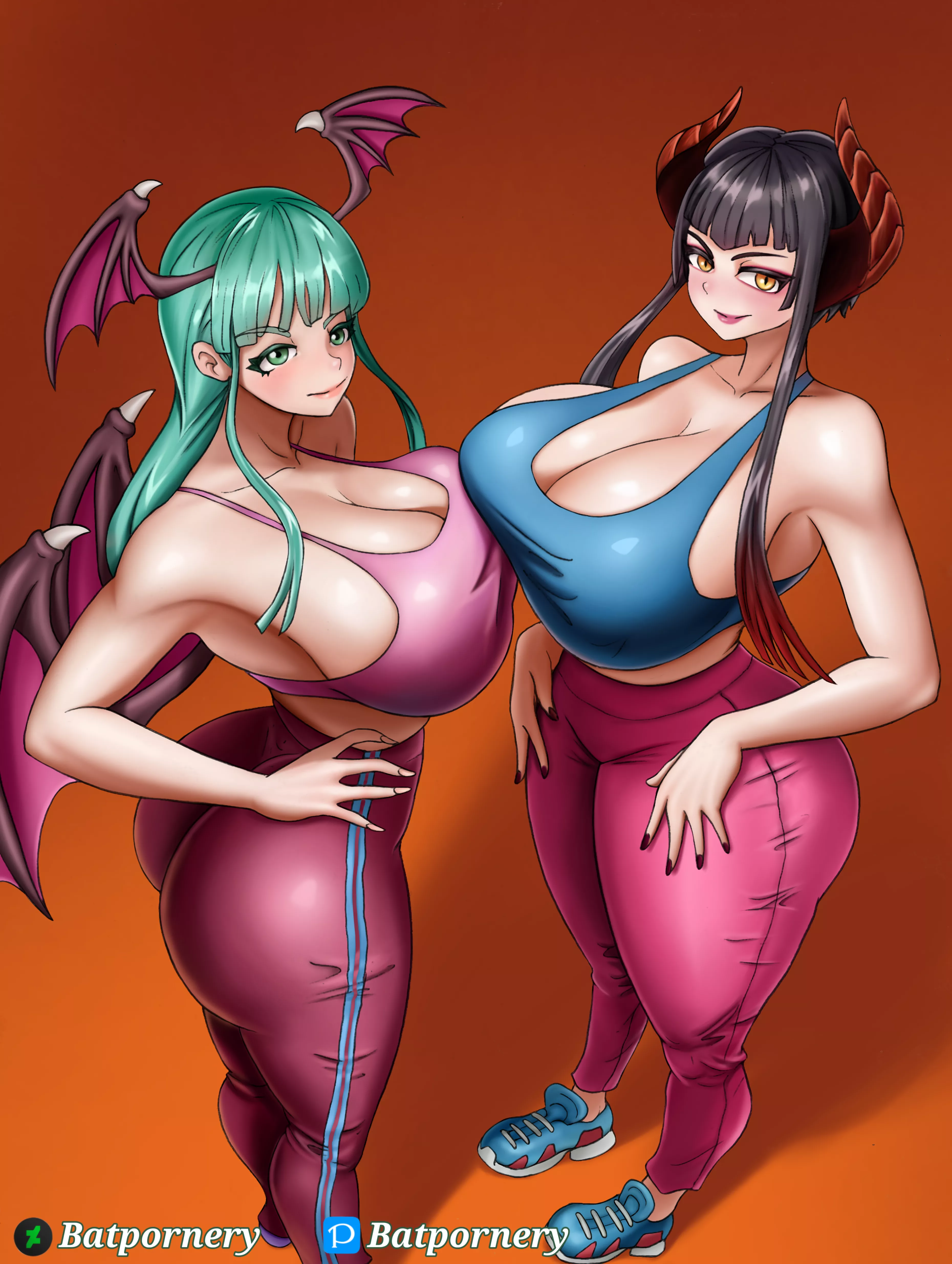 Morrigan and Eliza (Batpornery) [Darkstalkers, Tekken] posted by PMatty73