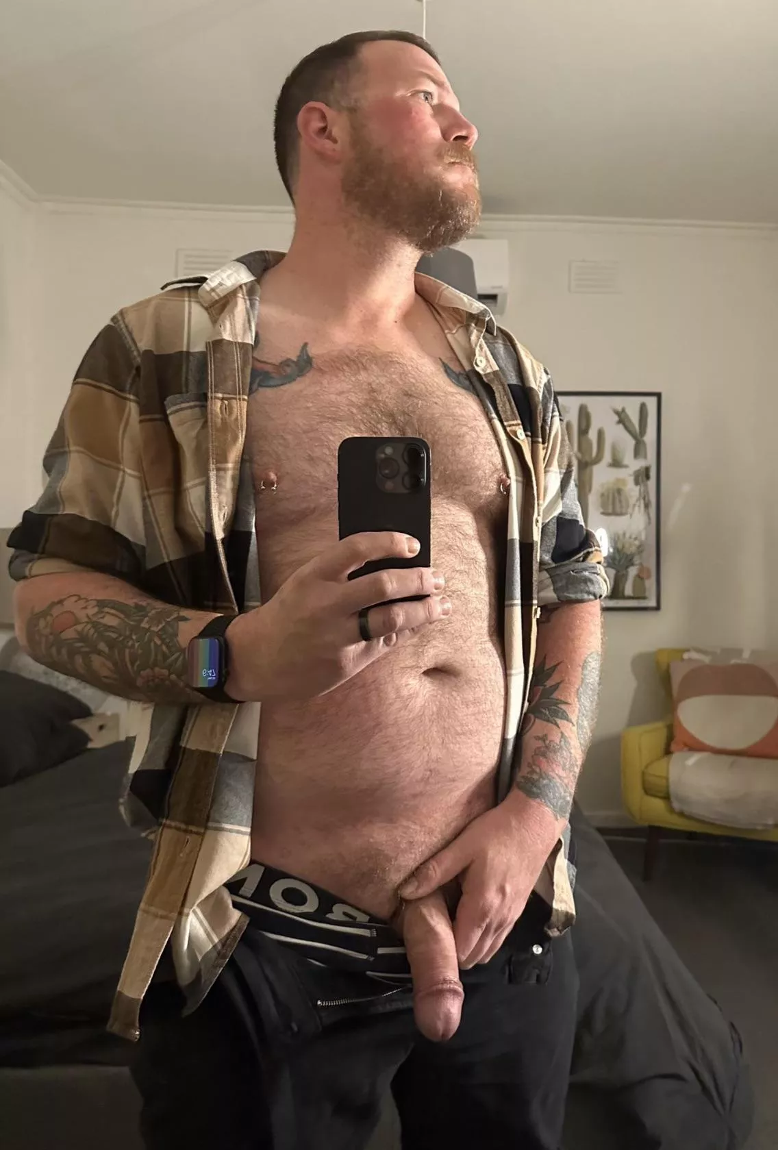 No boner, just beard. posted by colabottleperth