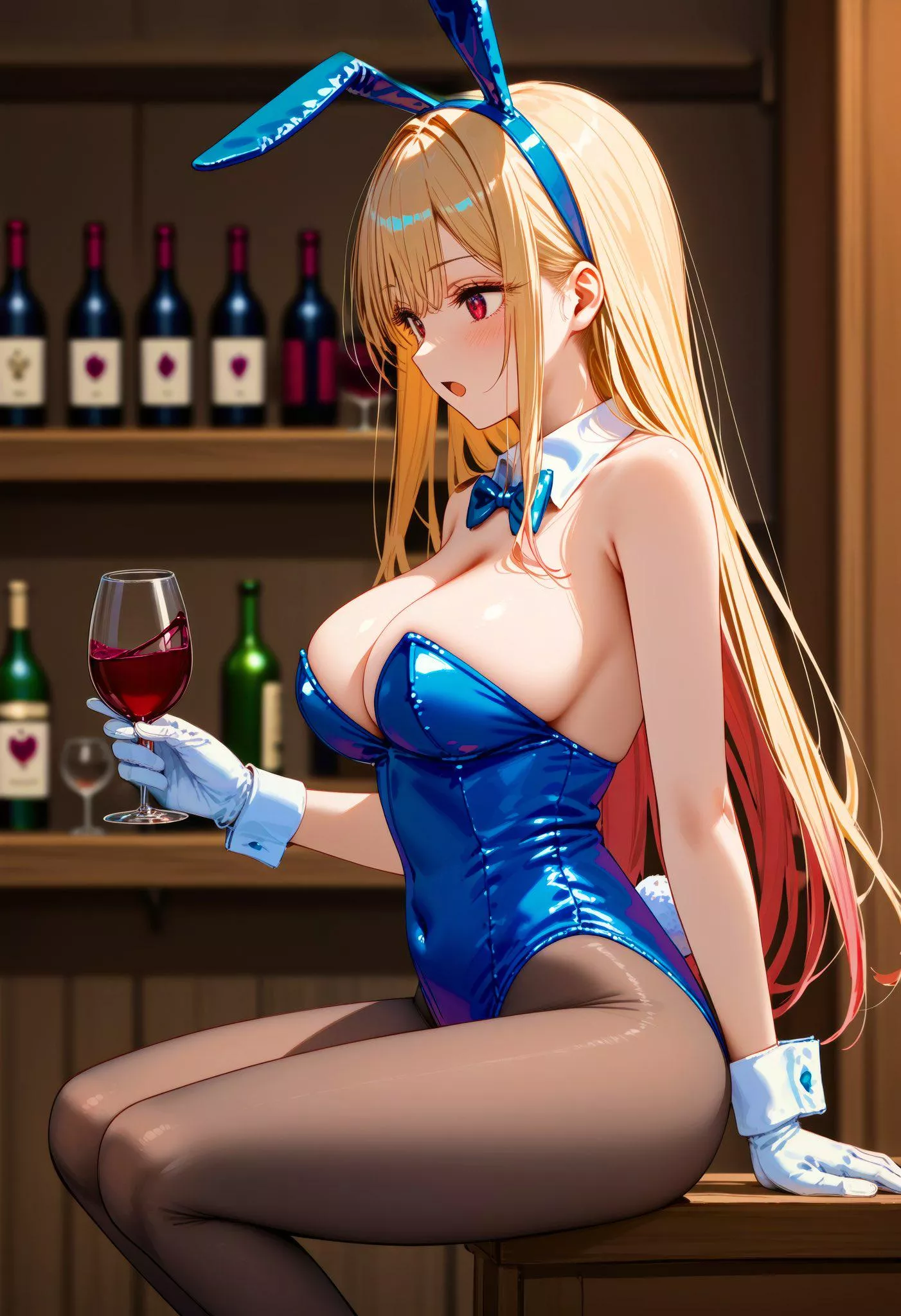Wine Bunny Girl  posted by CheetahSperm18