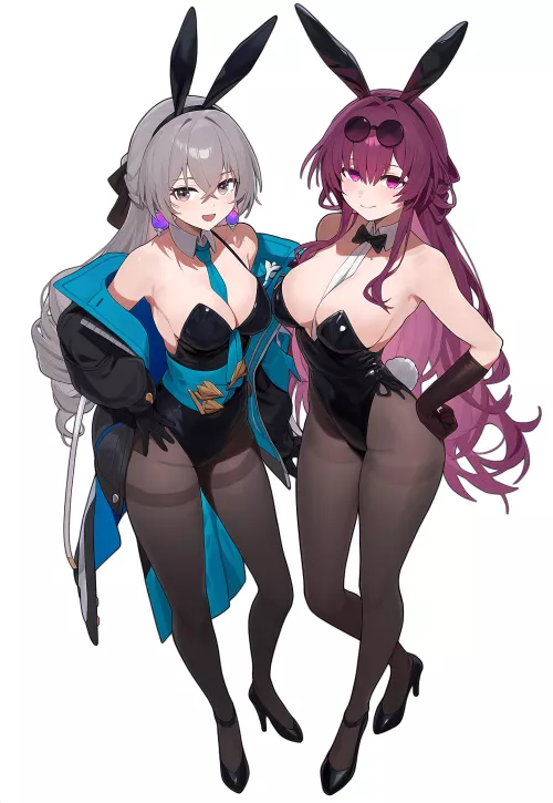 Bunny Bronya & Kafka [Honkai Star Rail] by CheetahSperm18