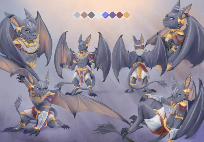 (Comm) Egyptian Bat @Stampmats by StampmatS