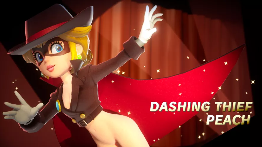 Dashing Thief Peach (Princess Peach Showtime) by FrancisLouiss