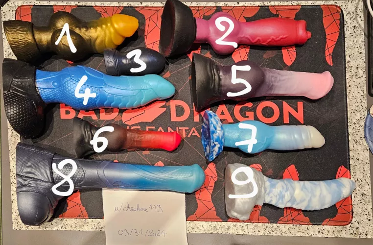 [EU] Selling 9 Bad Dragon's dildos  by cheshire119
